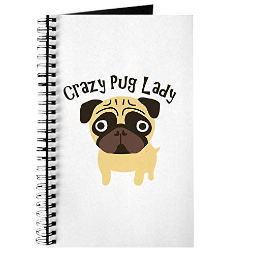 CafePress Crazy Pug Lady Spiral Bound Journal Notebook- Personal Diary- Lined
