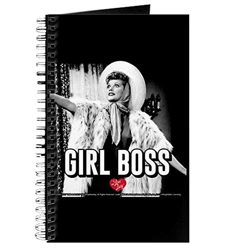 CafePress I Love Lucy Girl Boss Journal Spiral Bound Journal Notebook- Personal Diary- Lined