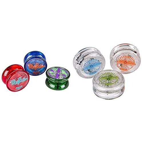 Duncan Reflex Auto Return Yo-Yo -Color May Vary-  and  Toys Limelight Led Light-Up Yo-Yo- Varying Colors
