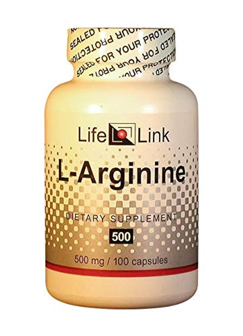 LifeLink's L-Arginine 500mg- Nitric Oxide Supplement- Essential Amino Safe Acids for Muscle Builder 100 Capsules LifeLink's L-Arginine 500mg- Nitric Oxide Supplement- Essential Amino Safe Acids for Muscle Builder 100 Capsules