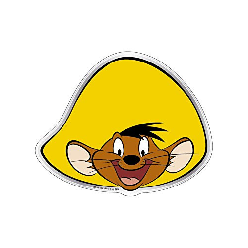 Fan Emblems Looney Tunes Speedy Gonzales Car Decal Domed/Multicolor/Chrome Finish, Automotive Emblem Sticker Easily Applies to Cars, Trucks, Motorcycles, Laptops, Cellphones, Windows, Almost Anything