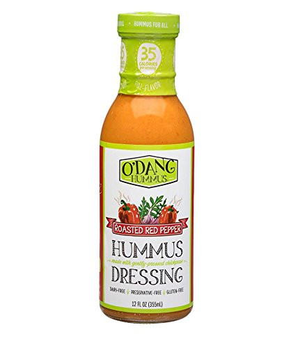 O'DANG HUMMUS Roasted Red Pepper Hummus Dressing - 2 PACK -