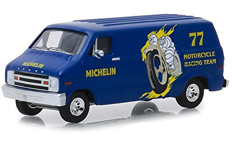 Greenlight 41070-E Running on Empty Series 7-1977 Dodge B-100 Van - Michelin Tires 1:64 Scale