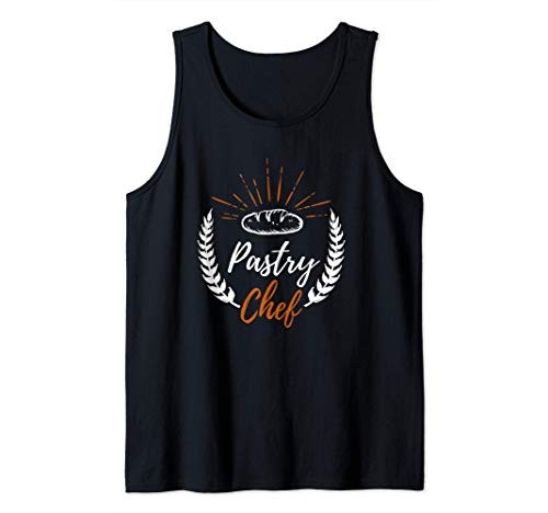 Vintage Pastry Chef Baker Bread Dough Oven Bake Kitchen Gift Tank Top