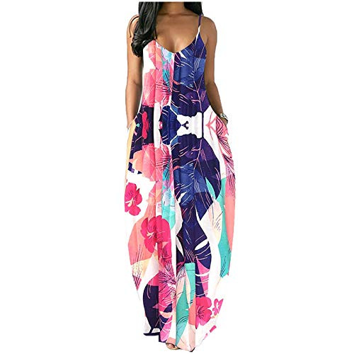 LaziesBoy Dresses for Women Casual- Women's Gradient V Neck Long Maxi Dress Sleeveless Plus Size Summer Party Cami Long Dress D-Purple LaziesBoy Dresses for Women Casual- Women's Gradient V Neck Long Maxi Dress Sleeveless Plus Size Summer Party Cami Long Dress D-Purple