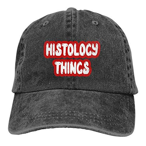 QNCNWI Histology Things Hat Histology Technician Baseball Cap Adjustable Trucker Dad Hat-Black