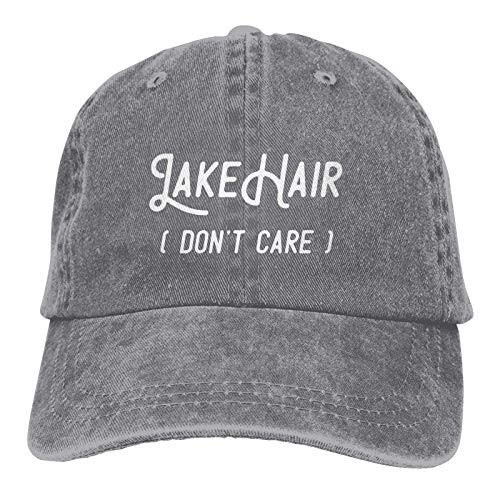 QNCNWI Lake Hair Don't Care Hat Adjustable Baseball Cap Unisex Trucker Dad Hat-Gray QNCNWI Lake Hair Don't Care Hat Adjustable Baseball Cap Unisex Trucker Dad Hat-Gray