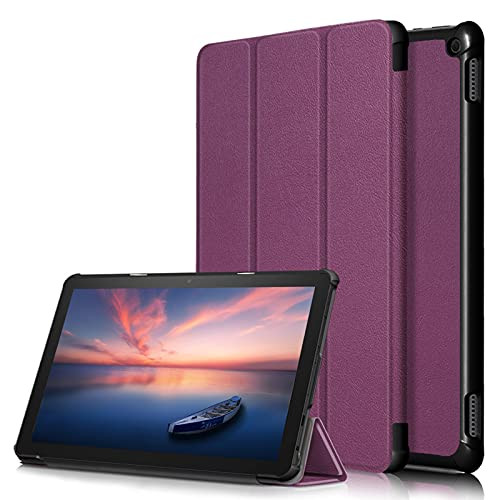 A-BEAUTY Case for Amazon Fire HD 10/Fire HD 10 Plus -11th Gen 2021 Release-- Slim Smart Folding Stand Cover with -Auto Sleep/Wake-- Purple