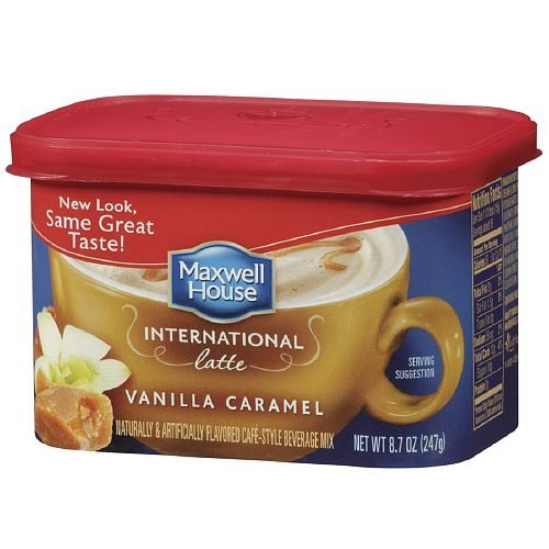 Maxwell House International Cafe Style Beverage Mix, Vanilla Caramel Latte 8.7 oz