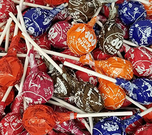 CrazyOutlet Tootsie Roll Pops- Assorted Fruit Flavored Lollipops- Tootsie Pops Hard Candy Individually Wrapped- Bulk Pack- 3 Lbs CrazyOutlet Tootsie Roll Pops- Assorted Fruit Flavored Lollipops- Tootsie Pops Hard Candy Individually Wrapped- Bulk Pack- 3 Lbs