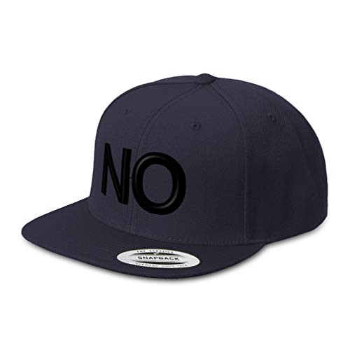 Snapback Hats for Men and Women No Funny Sarcasm Gag Embroidery Acrylic Flat Bill Baseball Cap Navy Design Only Snapback Hats for Men and Women No Funny Sarcasm Gag Embroidery Acrylic Flat Bill Baseball Cap Navy Design Only