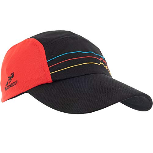 Headsweats Performance Race Running Hat - Designs -Mountains Red-