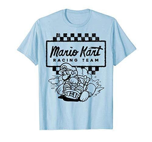Mario Kart Racing Team Outlined Mario Drift Graphic T-Shirt T-Shirt Mario Kart Racing Team Outlined Mario Drift Graphic T-Shirt T-Shirt