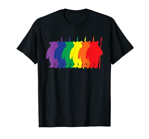 Star Wars Ewok Silhouettes Rainbow T-Shirt