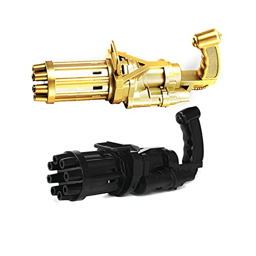 TYISON Bubble Guns Automatic Bubble Machine for Kids -10-Hole Huge Amount Bubble Maker Gatling Bubble Machine Outdoor Toys for Boys and Girls.