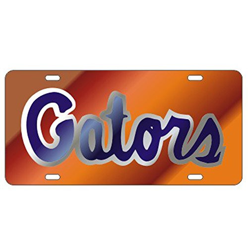 Florida Gators Orange Laser Cut License Plate