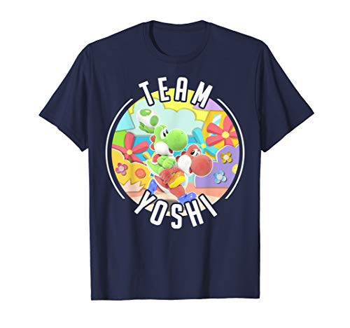 Yoshi's Crafted World Team Yoshi Piggyback Poster T-Shirt