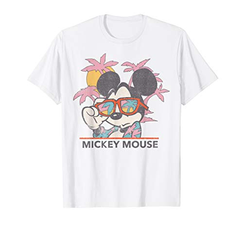 Disney Mickey And Friends Mickey Mouse Tropical Portrait T-Shirt Disney Mickey And Friends Mickey Mouse Tropical Portrait T-Shirt