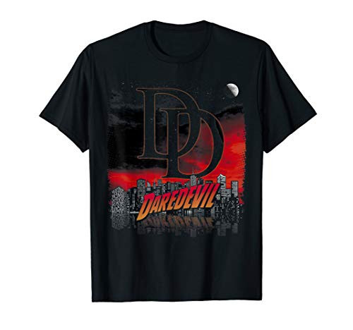 Marvel Daredevil Hell's Kitchen Cityscape Graphic T-Shirt