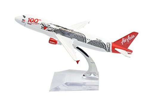 TANG DYNASTY-TM 1-400 16cm AIR Asia Air Bus A320 100th Dragon Metal Airplane Model Plane Toy Plane Model TANG DYNASTY-TM 1-400 16cm AIR Asia Air Bus A320 100th Dragon Metal Airplane Model Plane Toy Plane Model