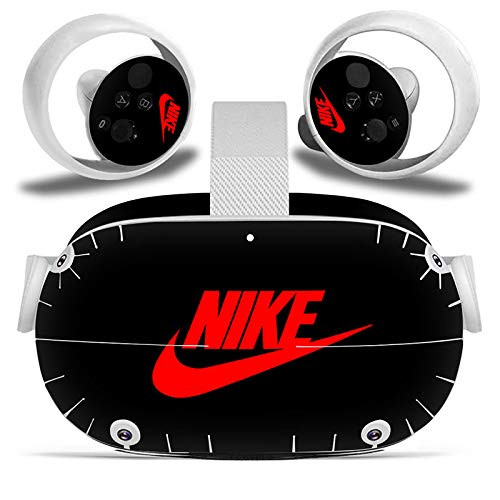 Oculus Quest 2 VR Headset and Controller Sticker- Vinyl Decal Skin for VR Headset and Controller- Virtual Reality Protective Accessories - Black Shoebox