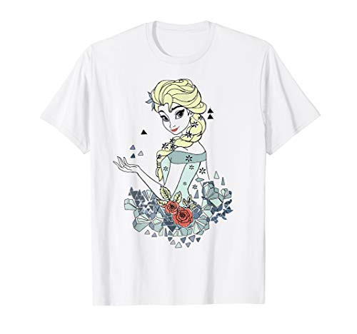 Disney Frozen Elsa Boho Illustration Lineart Graphic T-Shirt Disney Frozen Elsa Boho Illustration Lineart Graphic T-Shirt