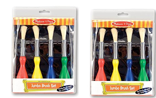 Melissa  and  Doug Jumbo Paint Brushes sChnzD- 2Pack -set of 4-