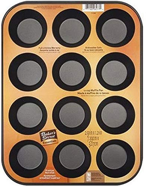 Baker's Secret 12 cup cupcake/muffin PAN Baker's Secret 12 cup cupcake/muffin PAN