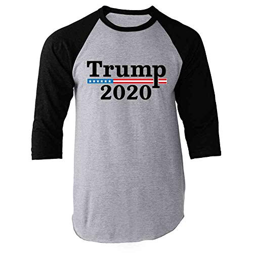 Donald Trump 2020 Campaign Pro Trump Black XL Raglan Baseball Tee Shirt