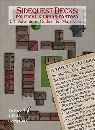 Inkwell Ideas Sidequest Decks: Political and Urban Fantasy