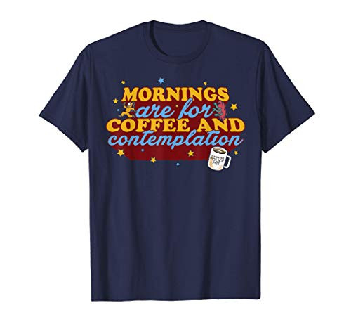 Netflix Stranger Things Coffee And Contemplation Typographic T-Shirt