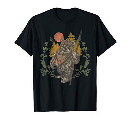 Star Wars Ewok Floral Sunset T-Shirt