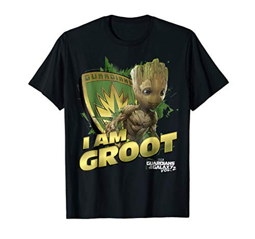 Marvel Guardians Vol.2 I AM GROOT Shield Splash T-Shirt