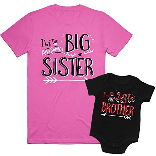 Texas Tees- Big Sister Shirt 2t- Little Brother Shirt- Hipster Big Sister/Little Brother- Big Sibling 4T / Lil Sibling NB -0-3M- Texas Tees- Big Sister Shirt 2t- Little Brother Shirt- Hipster Big Sister/Little Brother- Big Sibling 4T / Lil Sibling NB -0-3M-