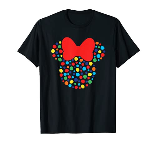 Disney Minnie Mouse Polka Dot Rainbow T-Shirt