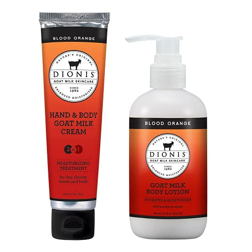 Dionis 8.5 oz Blood Orange Lotion with 3.3 oz Blood Orange Hand and Body Crème