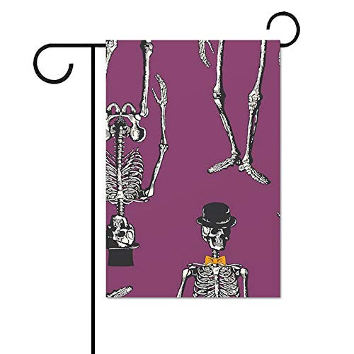Zacathan432 Seasonal Garden Flag- 28 x 40 Inch Outdoor Flag- Chillingworth - Spooky Ride Skeleton Purple Garden Banner- Yard Flag Zacathan432 Seasonal Garden Flag- 28 x 40 Inch Outdoor Flag- Chillingworth - Spooky Ride Skeleton Purple Garden Banner- Yard Flag