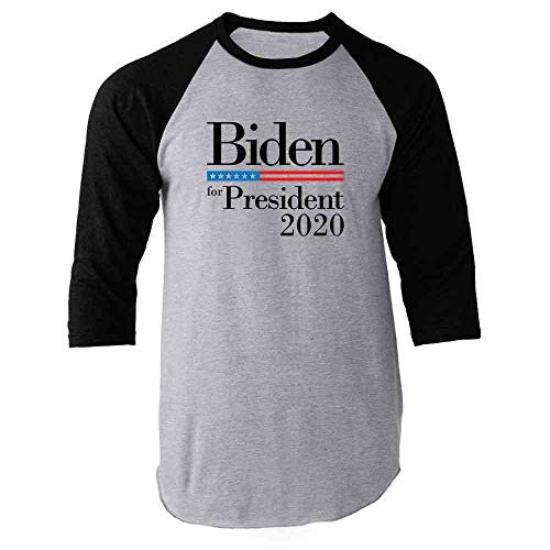 Joe Biden for President 2020 Campaign Black M Raglan Baseball Tee Shirt