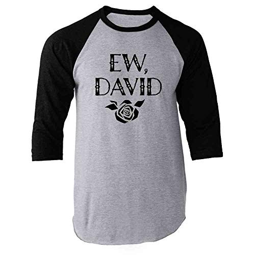 Pop Threads Ew David Rose Alexis Funny Cute Graphic Black S Raglan Baseball Tee Shirt