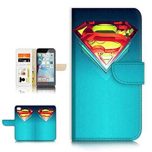 for iPod Touch 5 6 / iTouch 5 6 Flip Wallet Case Cover & Screen Protector Bundle - A0881 Superman