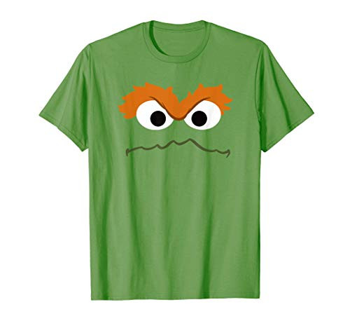Sesame Street Oscar the Grouch Face T-Shirt Sesame Street Oscar the Grouch Face T-Shirt