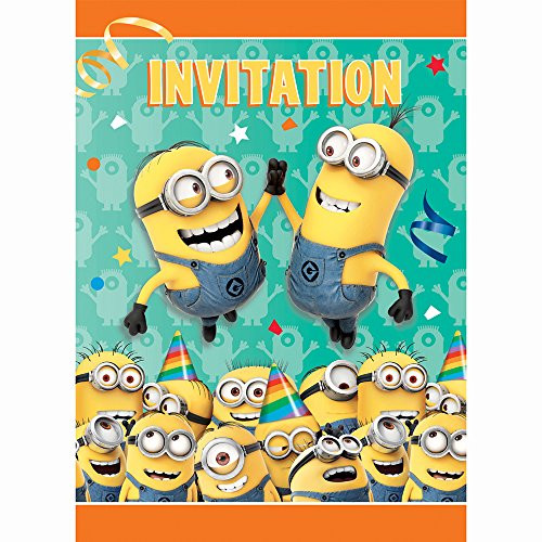 Despicable Me Minions Party Invitations, 8ct