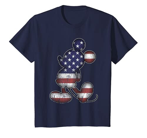 Kids Disney Americana 4th of July Mickey Mouse T-Shirt