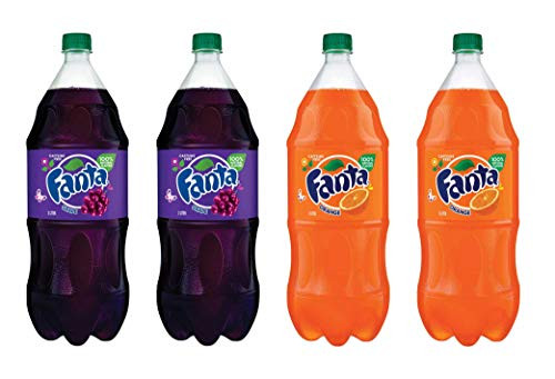 LUV BOX-Variety Fanta Pack - 2L- Pack of 4 - Grape - Orange