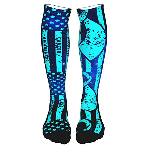 Prostate Cancer Awareness Men's Women's Compression Socks Knee High Dress Diabetic Socks