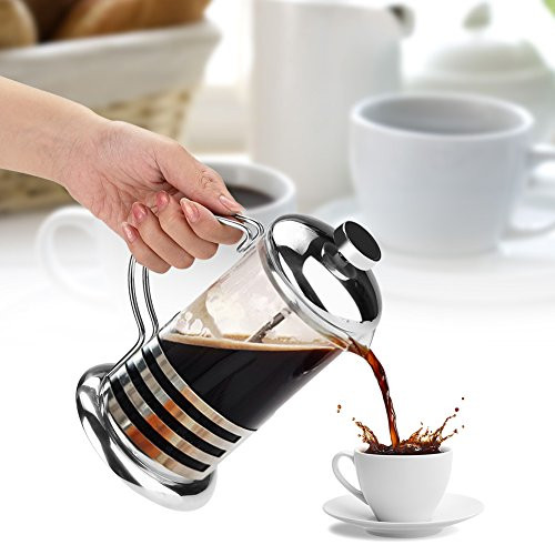 ??????? ????????? ? French Press Coffee Pot-600ml / 800ml Portable Stainless Steel Glass French Press Coffee Cup Pot Plunger Tea Maker-600ml- ??????? ????????? ? French Press Coffee Pot-600ml / 800ml Portable Stainless Steel Glass French Press Coffee Cup Pot Plunger Tea Maker-600ml-