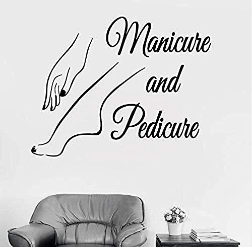 YHKZGM Vinyl Wall Decal Nail Art Wall Sticker Beauty Salon Manicure Pedicure Wall Art Mural Nail Salon Decoration YHKZGM Vinyl Wall Decal Nail Art Wall Sticker Beauty Salon Manicure Pedicure Wall Art Mural Nail Salon Decoration
