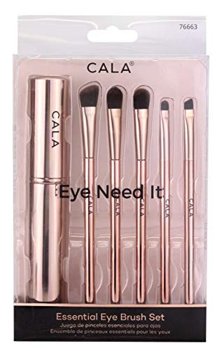 Cala Complexion Collection Eye Perfecting- Eye Liquid Powder Cream Cosmetics 5 Brushes Kit