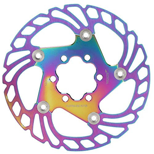 Keenso Bike Disc Brake Rotor- Colorful Mountain Bike Disc Brake Rotor 6 Nails Mountain Bike Disc Brake Rotor 140mm-203mm Disc Brake Rotor-180mm-