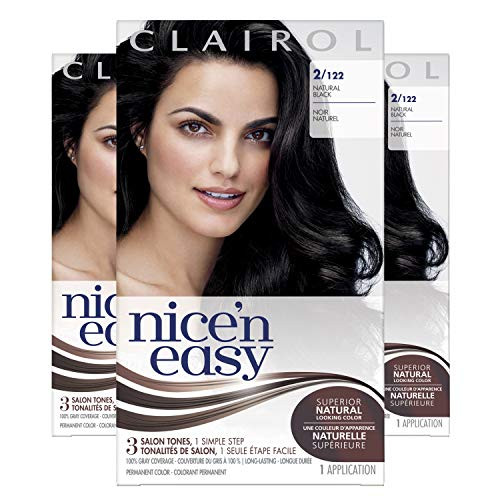 Clairol Nice'n Easy Original Permanent Hair Color- 2 Black- 3 Count